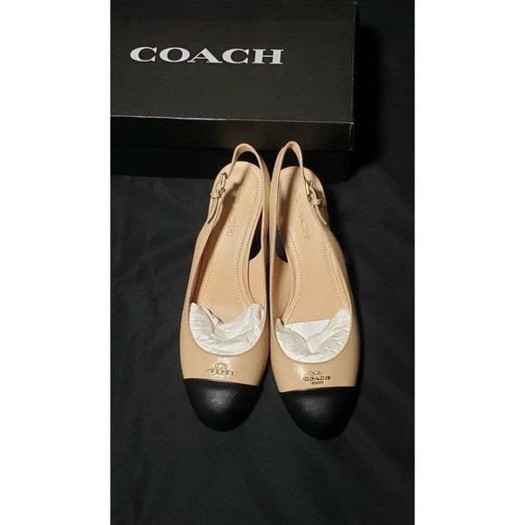 Coach Erica Leather Slingback Heels - Picture 6 of 8